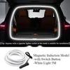 Universal LED Car Trunk Lighting Strip With Cigarette Lighter Induction 5 Meters Free-Cut Waterproof Soft Decorative Light Bar