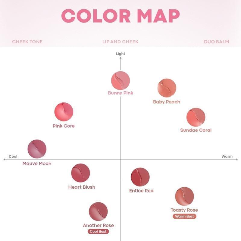 Tonymoly Cheek Tone Lip and Cheek Duo Balm 4.8g