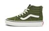 SK8 Zip Cushioning, Wear Resistant High Top Kids' Skateboarding Shoes Green Children Aged 3 7 Years Old VN0005VSBZ4