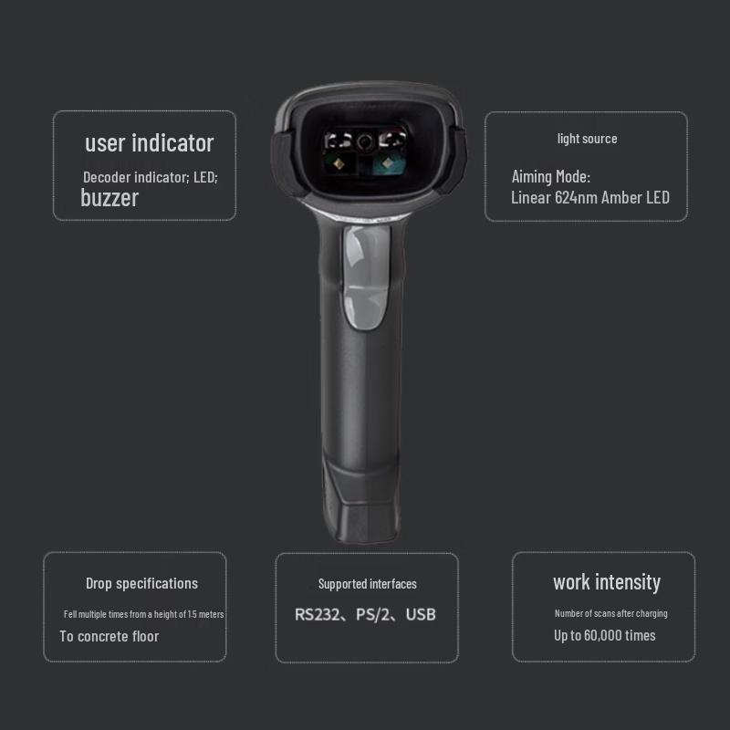 Zebra DS2208 Wired 1D/2D Barcode Scanner