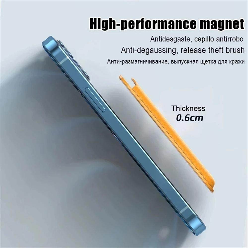 Leather Wallet Case For iPhone 17 16 15 Pro Max For Magsafe Magnetic Wallet For Samsung Galaxy S25 S24 Ultra Card Holder Magnet