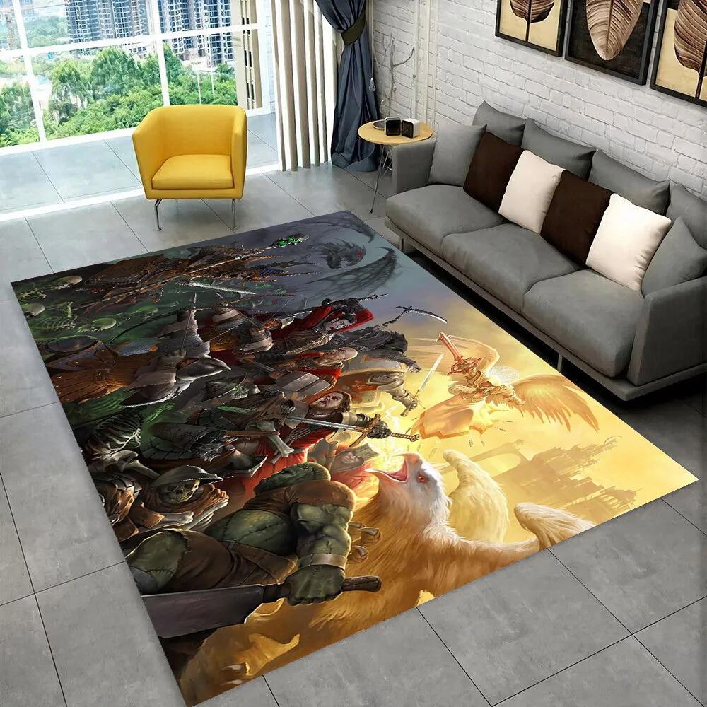 Heroes of Might and Magic Retro Game Area Rug,Carpet for Home Living Room Bedroom Sofa Doormat Decor,kid play Non-slip Floor Mat