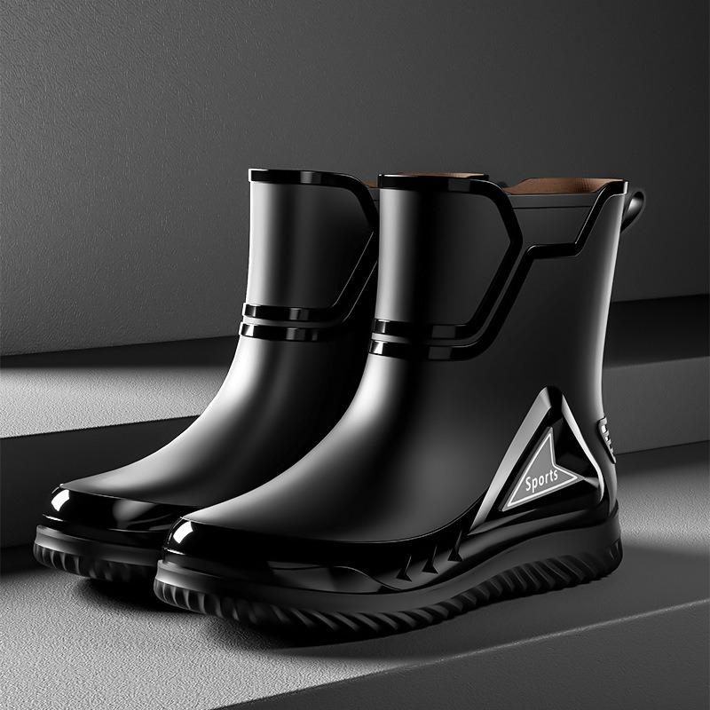 

Сапоги из непромокаемой ткани, мужские сапоги из непромокаемой ткани с промежуточной подошвой, обувь для работы на открытом воздухе, рыбалки и водных видов спорта 42 чёрный