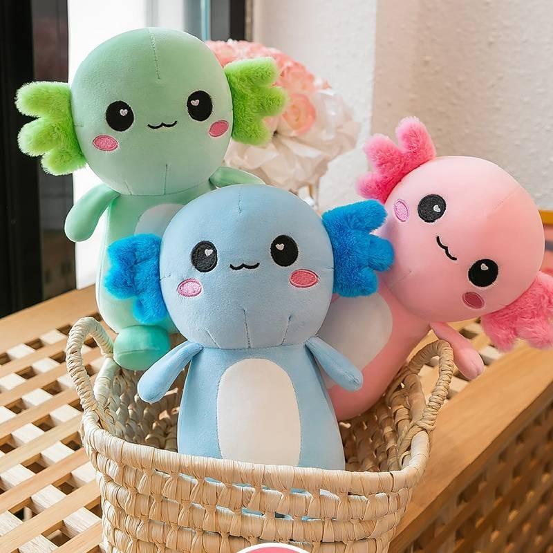 Adorable Plush Axolotl Toy Soft Cartoon Animal Stuffed Doll For Kids And Adults