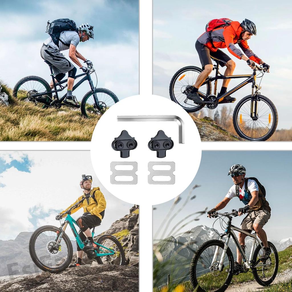 EsiFare Bicycle Cleats Bicycle Shoe Cleats with Tools for SPD