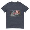 Driver Trucker Us Flag Semi Truck Patriotic 4th Of July Unisex TShirt