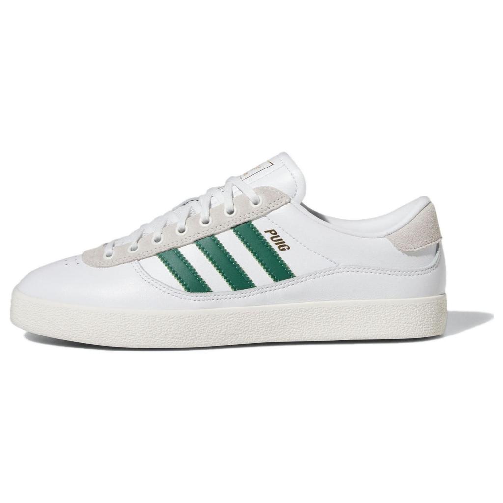adidas Puig Beltéri Fehér Sötétzöld Uniszex Cipők Felhőfehér Krétaszínű IG5237