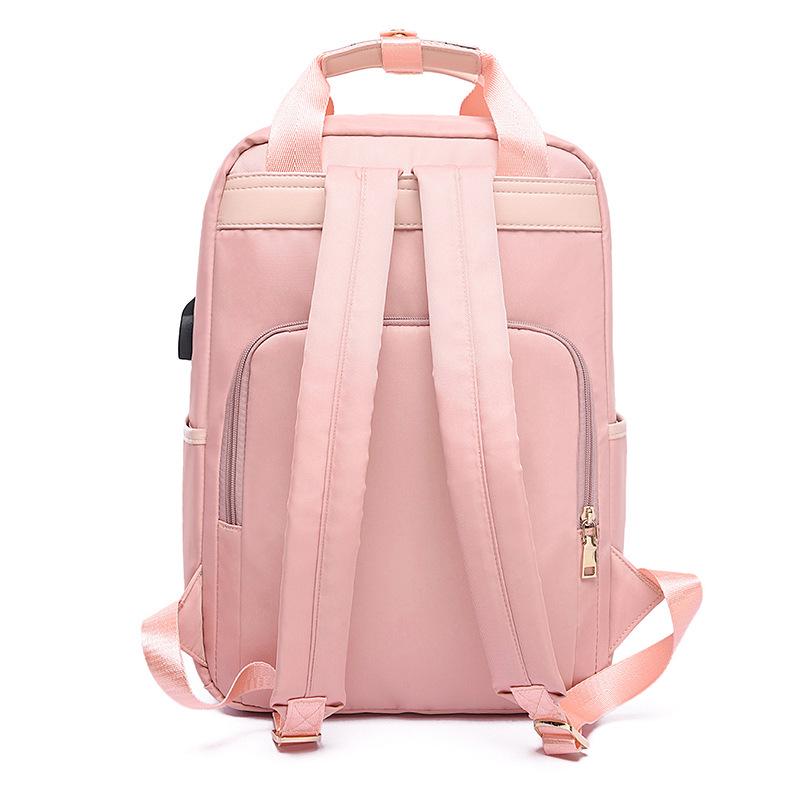 Fashionable Waterproof USB Laptop Backpack for 14-15.6 Inch, Unisex, Large Capacity