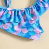 2022 New 2-Piece Mermaid Swimsuit for Girls - Cute Sunscreen Swimwear for Hot Springs & Beach