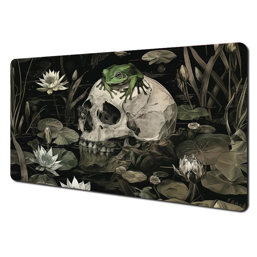 Mysterious Skull And Frog Magic Card Battle Mat Mtg Playmat Antislip Base 35x60cm Gathering Gaming Mats Board Game Mat For Tcg