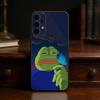F-Funny P-Pepe the Frog Phone Case For Samsung S25,S24,S21,S22,S23,S30,Ultra,S20,Plus,Fe,Lite Black Shell