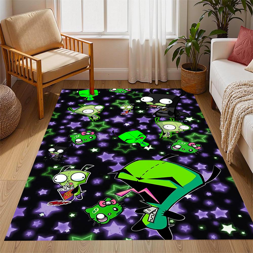 Zombie Invasion Carpet Suitable for Playrooms Balcony Game Room Dormitory Anti-slip Rug Office home decor Best for Christmas