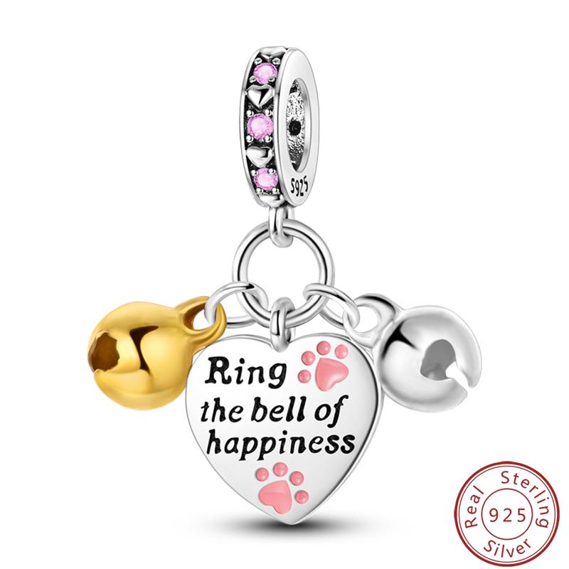 Cute Cat And Dog Series Copper Moon Butterfly Paw Print Charms 3Mm Diy Fine Jewelry Gifts Making