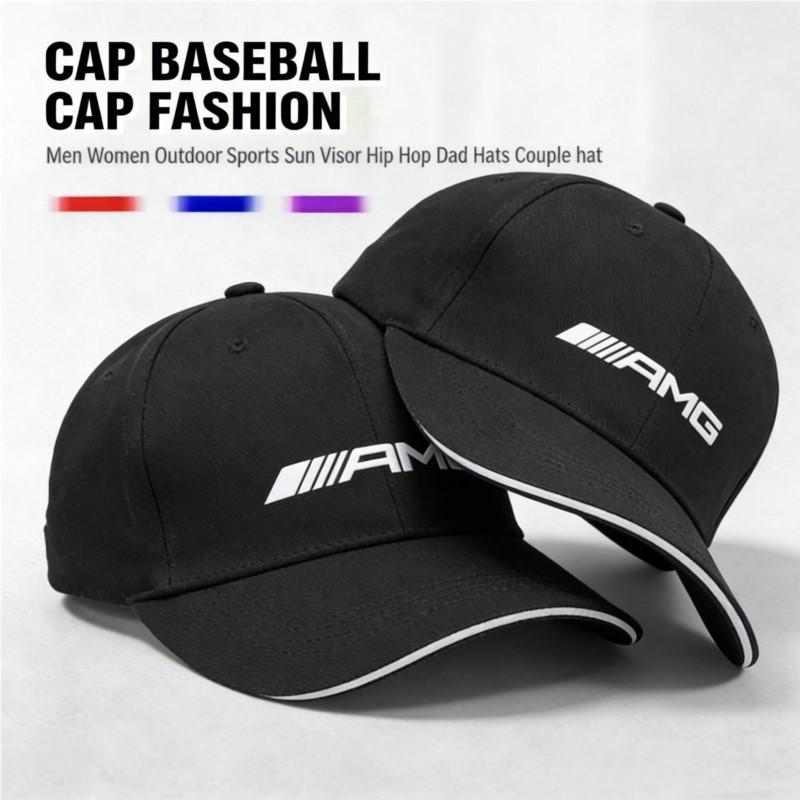Emblem Baseball Hat Men Women Adjustable Peaked Cap Keychain For Mercedes Benz AMG Smart W205 C300 W203 W206 W108 W124 W126 W140