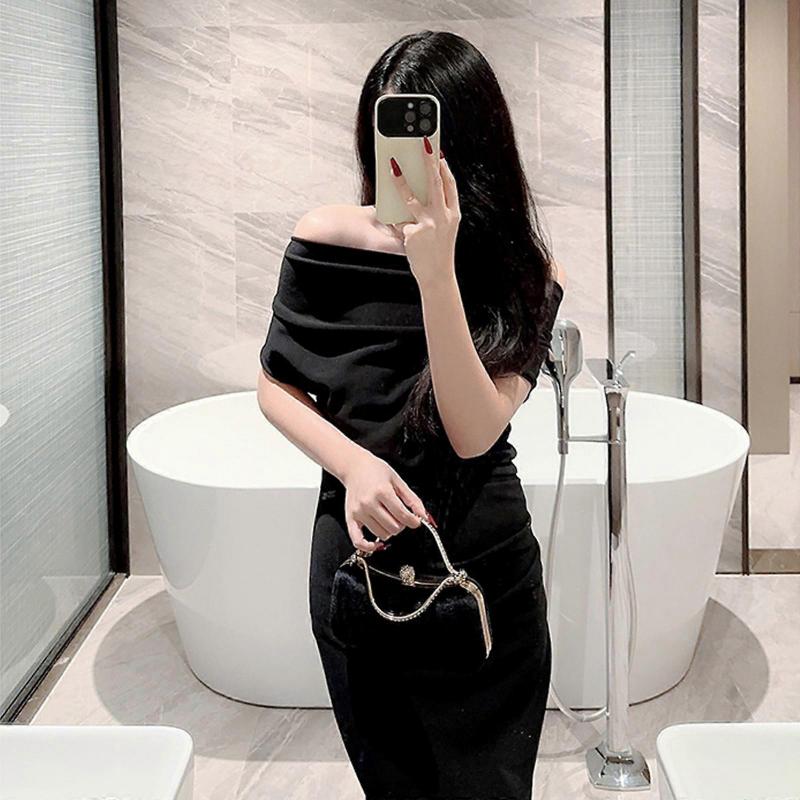 Women Velet Evening Clutch Bags Formal Party Clutches Wedding Purses Cocktail Prom Clutches Ladies Handbag Purse Black