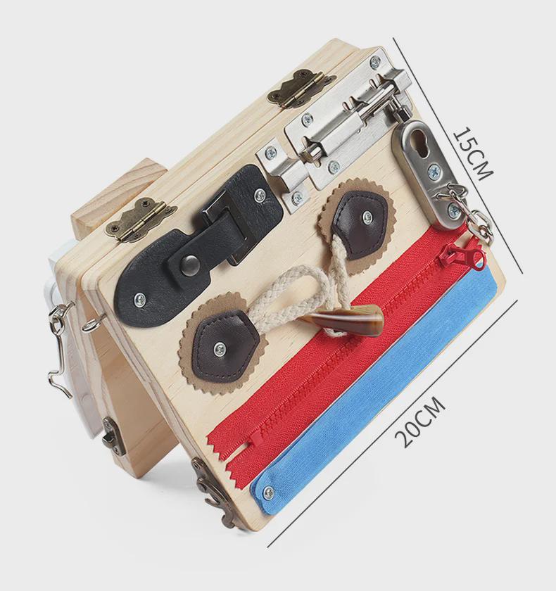 Montessori Pädagogisches Busy Board für Kinder im Vorschulalter