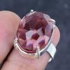 Natural Pink Rubillite Gemstone 925 Sterling Silver Jewelry Ring Size 7 Z5j12