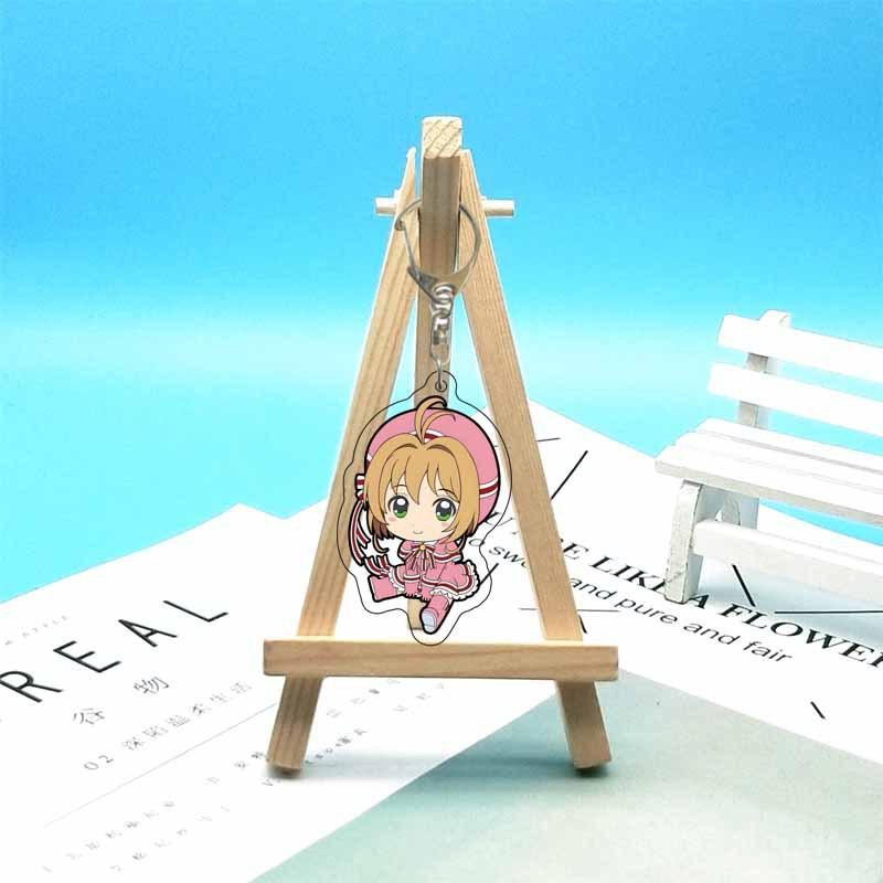 

Cardcaptor Sakura Anime Acrylic Fun Keychain Animation Related Products Girls Gift Key Chain Bag Charm Souvenir Pendant Jewelry 6 cm