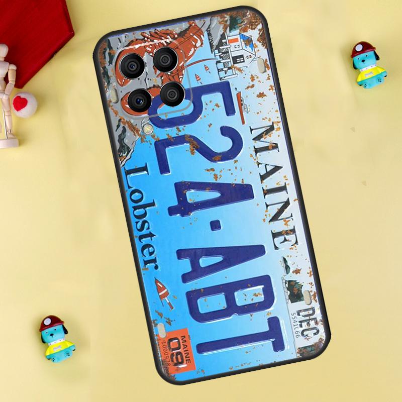 Retro Vintage License Case For Samsung Galaxy M55 M14 M34 M54 M32 M52 M15 M11 M12 M13 M06 M16 M36 M56 M31 M53 M35