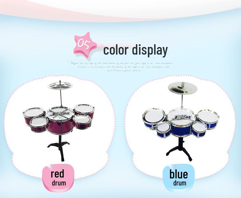 Children's Jazz Drum Set Toy for Music Education and Early Learning