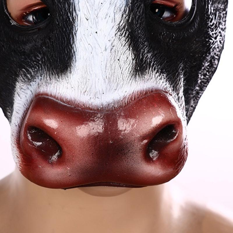 Cow Mask,Animal Masquerade Mask Cow Head Mask for Adult Kids Ox-Head Mask for Festival Cosplay Halloween Costumes