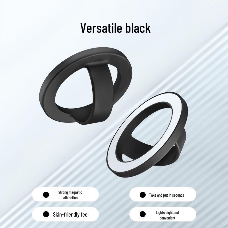 Apple iPhone 15 3D Silicone Magnetic Ring Stand & Finger Grip Cover