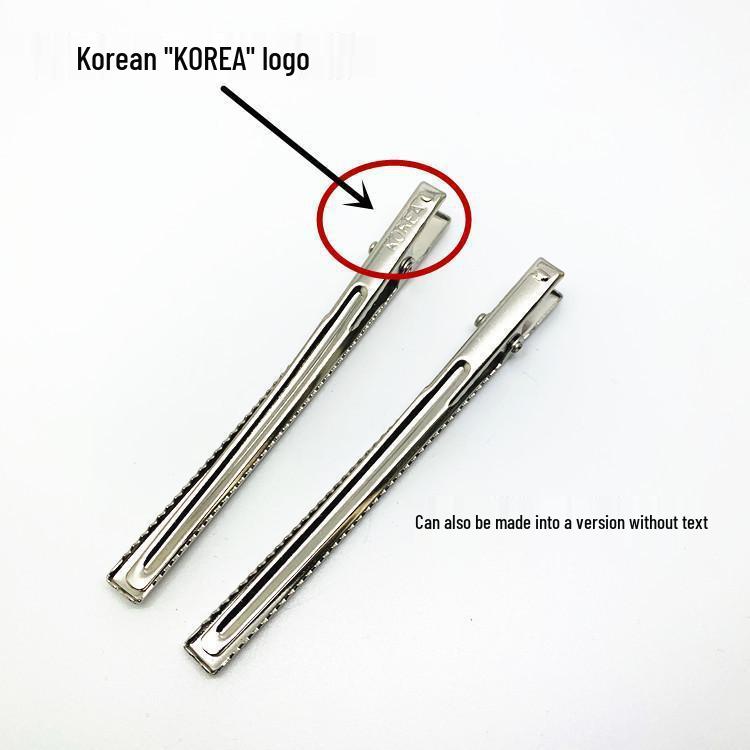 6cm-8cm Korean Style Thin Rectangular Duckbill Hair Clips