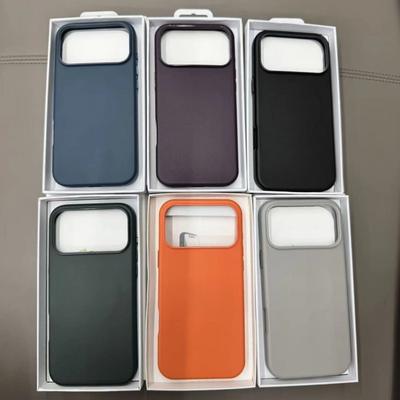 Premium Original-Leder für Magsafe Hülle für IPhone 17 Pro Max Air 16 15 14 13 Pro Kabelloses Laden Handy Schutzhülle
