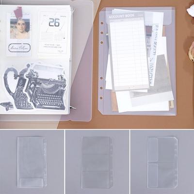 10Pcs A6 Loose-Leaf Card Package Loose-Leaf Budget Binder Durable Binder Organizer