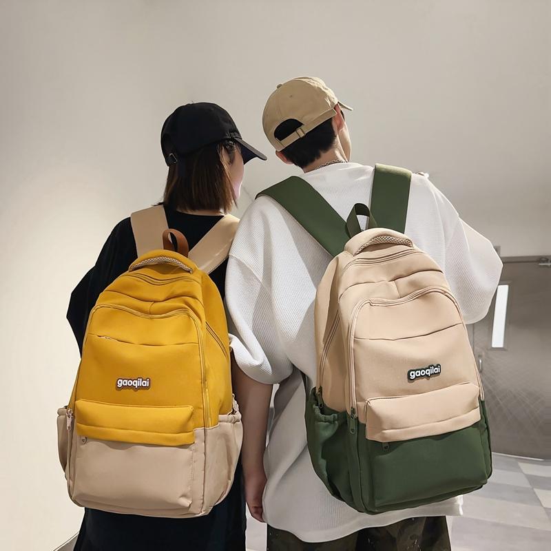 Мужской рюкзак с цветными блоками — фото 3