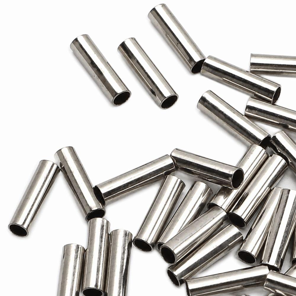 100PCS Copper Fishing Line Crimps Single Barrel Wire Connector Kits  For Fishing Leaders