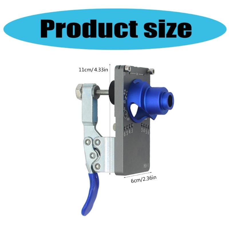 Carpentry Hole Drilling Guide Locator 35mm Hinge Boring Jig with Fixture Aluminum Hole Opener Template Door Cabinets