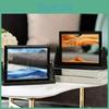 Moving 5 Sand Inch Hourglass 3d Art Painting Glass Quicksand Hourglass Rotatable Home Decor Desktop Ornaments Birthday Present