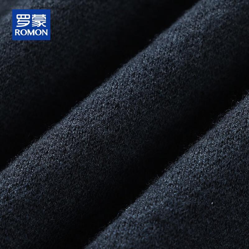 ROMON Men's 100% Pure Wool Polo Sweater