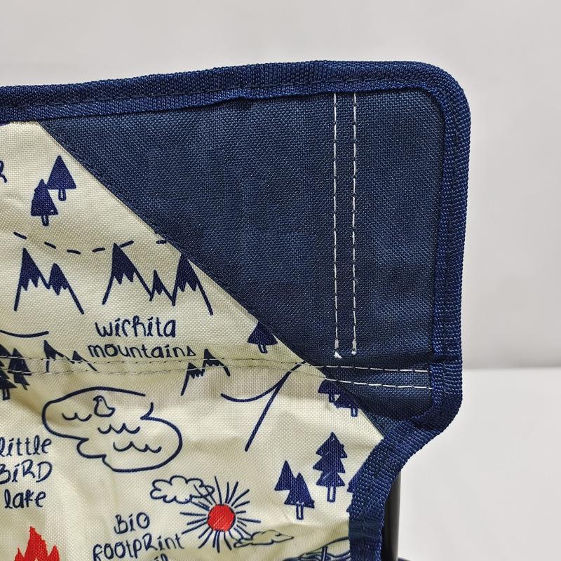 Modrá a bílá keramika Skládací židle Křeslo Jednodílná židle Plážová židle Rybářská židle Volný čas Kempování Přenosné