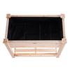 Wooden Raised Garden Bed Planter Box 33.9x18.1x30" Flower Vegetable Herb