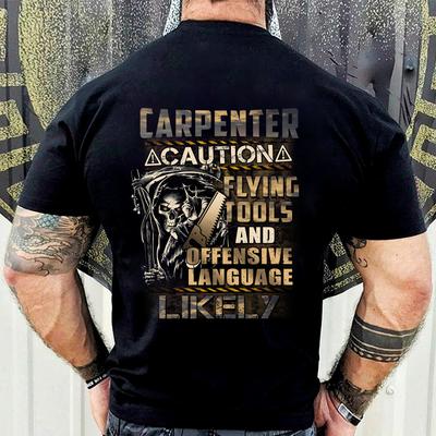 Carpenter Hoodie Carpenter Shirt Carpenter Tshirt Carpenter Gift  Carpenter Gift  Carpenter Caution Flying Tools Shirt
