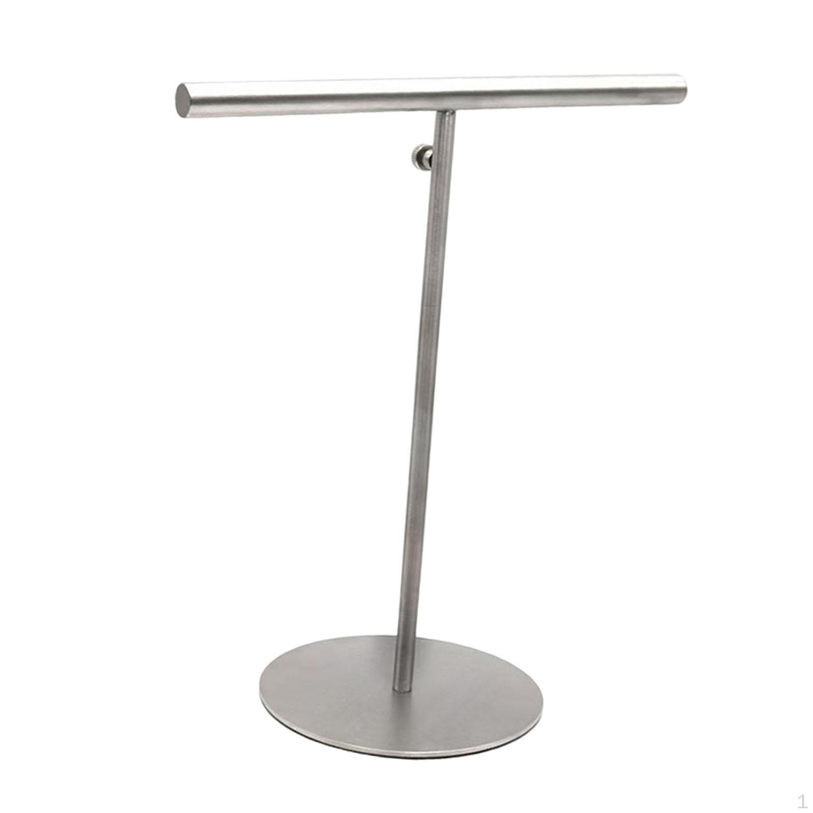 

Стенд для демонстрации сумок, регулируемая высота, двойной крючок, настольный, универсальный, устойчивое основание, органайзер для ювелирных изделий серебряный