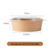 Shixun 750ml Kraft Paper Takeaway Bowls with Lids