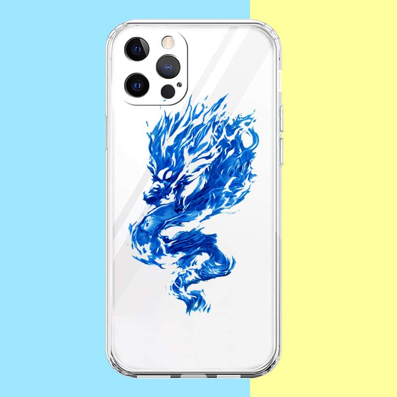 Chinese Dragon Phone Case for iPhone 16 15 14 13 12 Pro Max Transparent Soft for iPhone 11 Pro Max 7 8 Plus XS XR Shell Capas