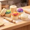 Multiple Gradient Colors Dumplings Blind Box Toy Luminous Baozi Fidget Button Toy  Home Decoration
