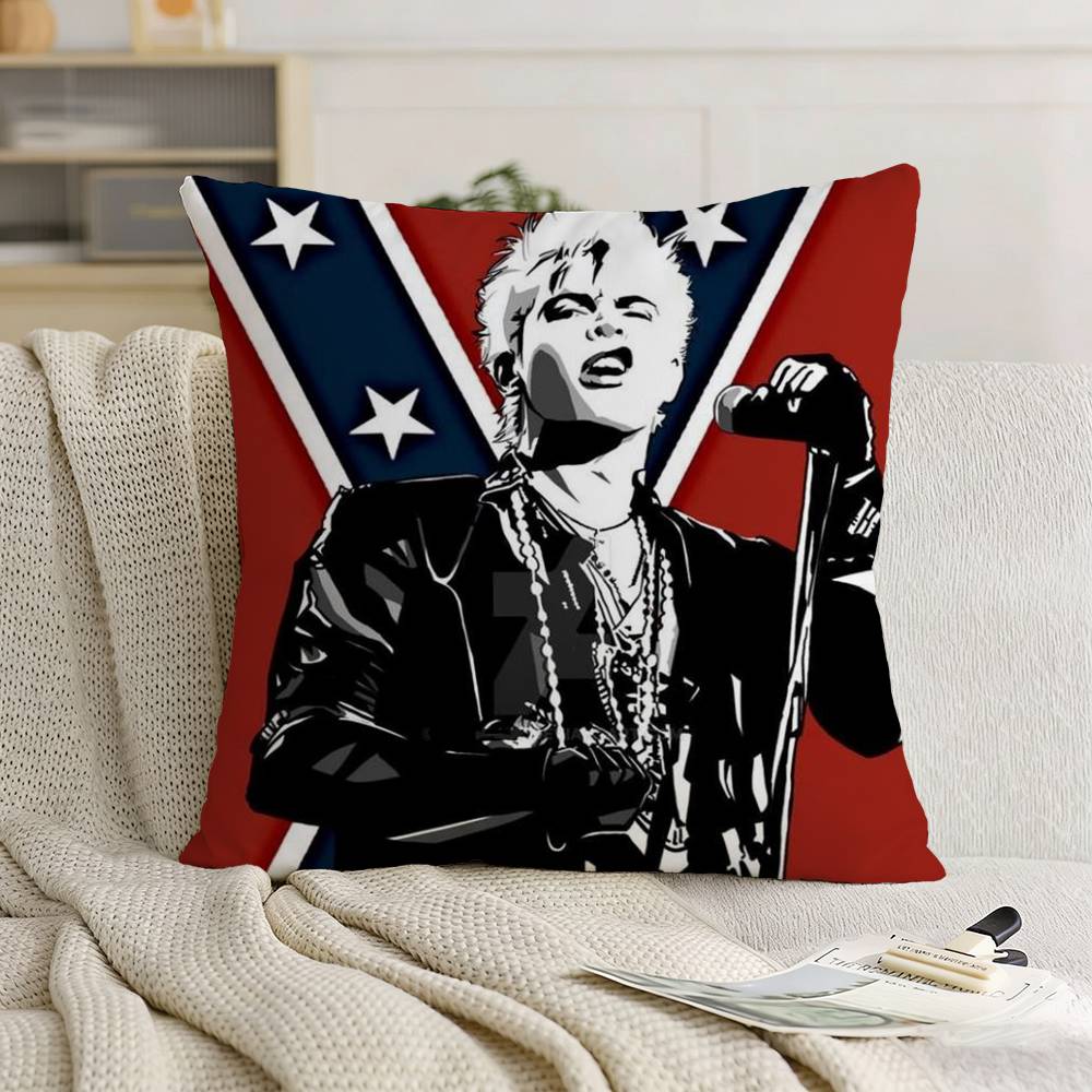 Singer B-Billy Idol Pillow Case for Sofa Living Room Home office Decor Protective Cover