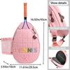 Large Capacity Pickleball Paddle Backpack Waterproof Badminton Racket Crossbody Bag