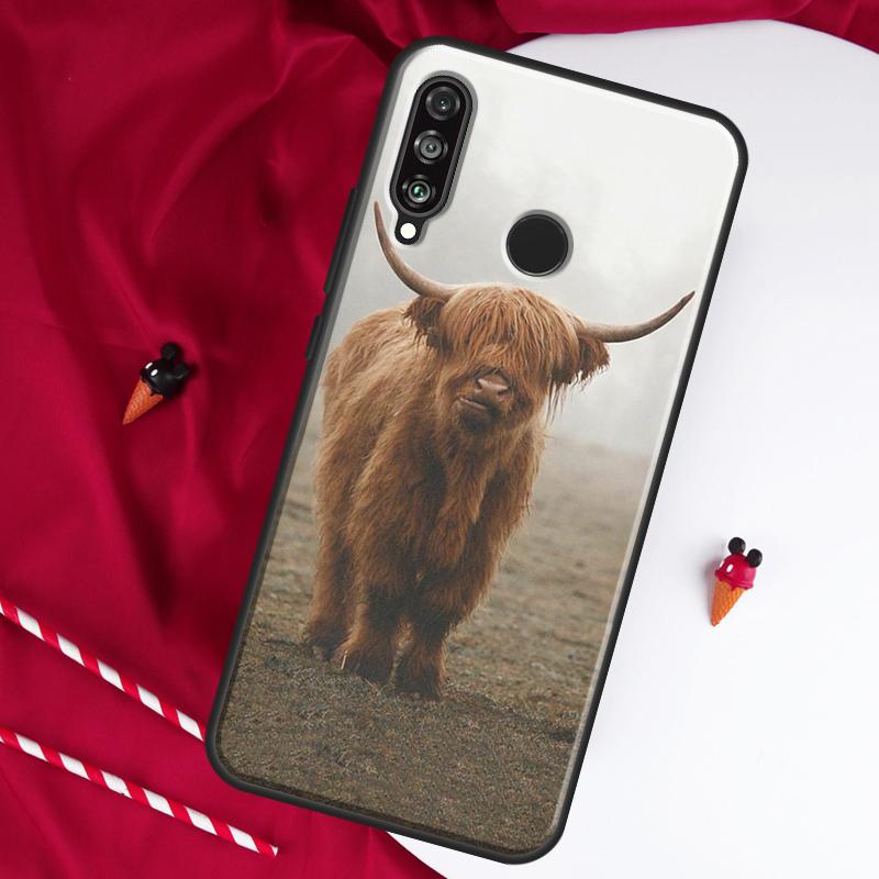 Highland Cows For Huawei Nova 12i 11i 8i 12s 9 10 SE Y90 Y60 Y70 Y72 Y61 Y91 P20 P40 P30 Lite P60 Pro Case