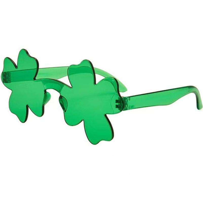 Saint Patrick Costume Set Leprechaun Hat Fakes Beard Mustache Tie Glasses for Party Costume Irish Festival Accessories