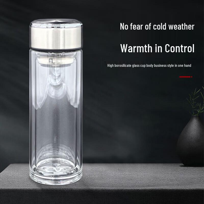 Kangcheng KC-6920 Double-Walled Glass Tea Infuser Bottle