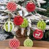 Reusable Christmas Balls Glossy Christmas Decorations Shatterproof Christmas Ball Ornaments Set with Merry Sign for Home