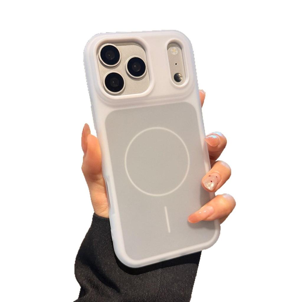 iPhone 17 PM Two-Color Magnetic Jelly Case for Apple 16ProMax