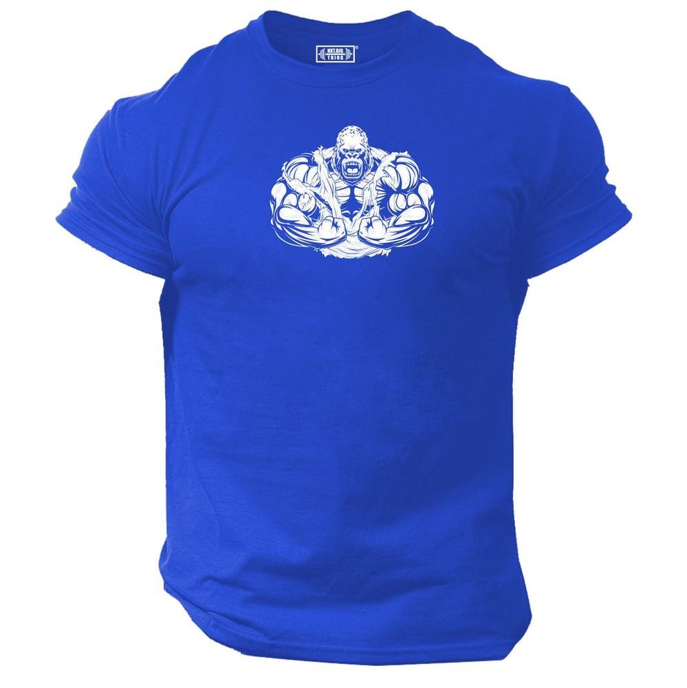 Gorilla Bodybuilding T Shirt Gym Clothing Training Workout Boxing Exercise Top