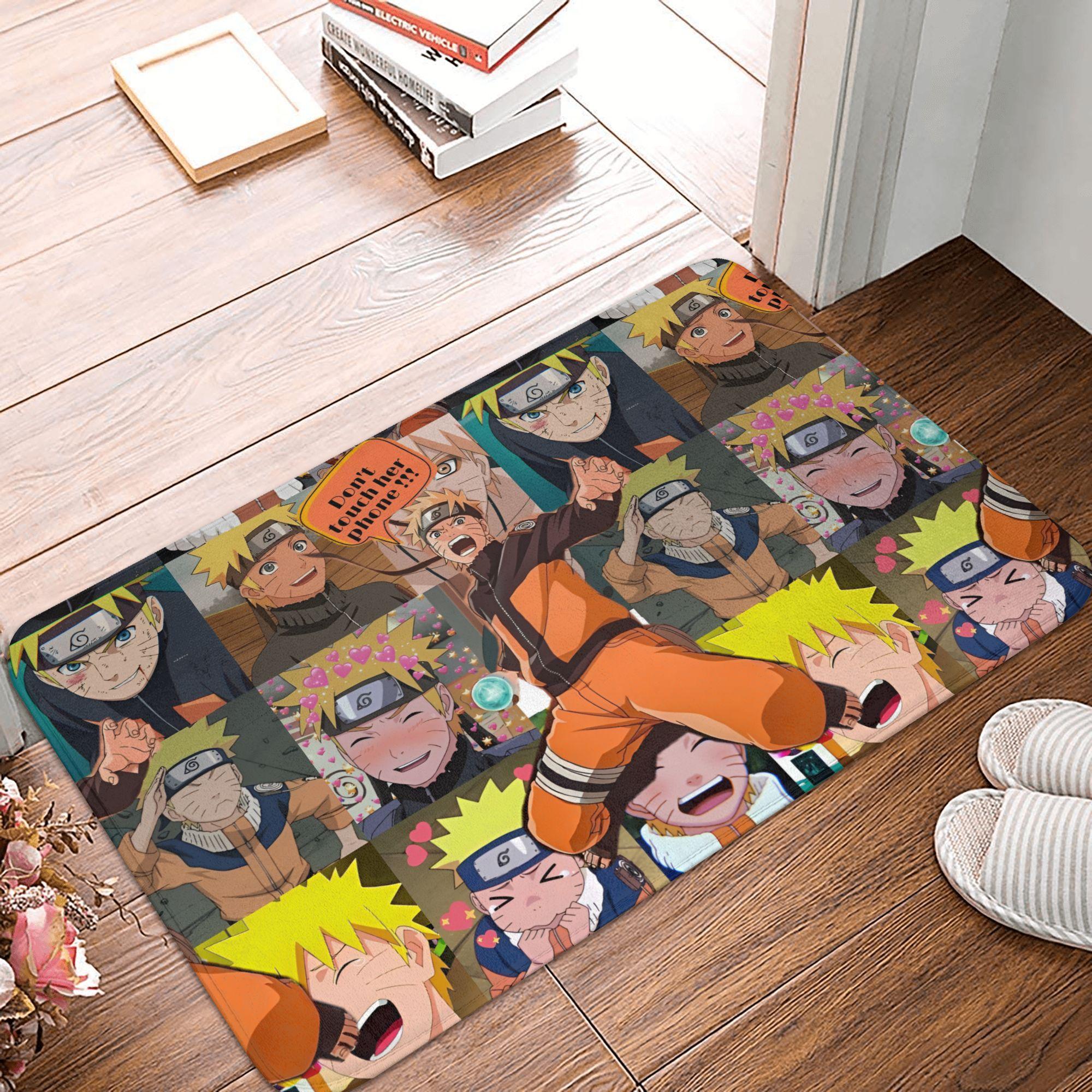

Anime Narutos Uzumaki Itachi Front Door Mat Anti-Slip Indoor Absorbent Doormat Garden Garage Entrance Rug Carpet 80x120cm